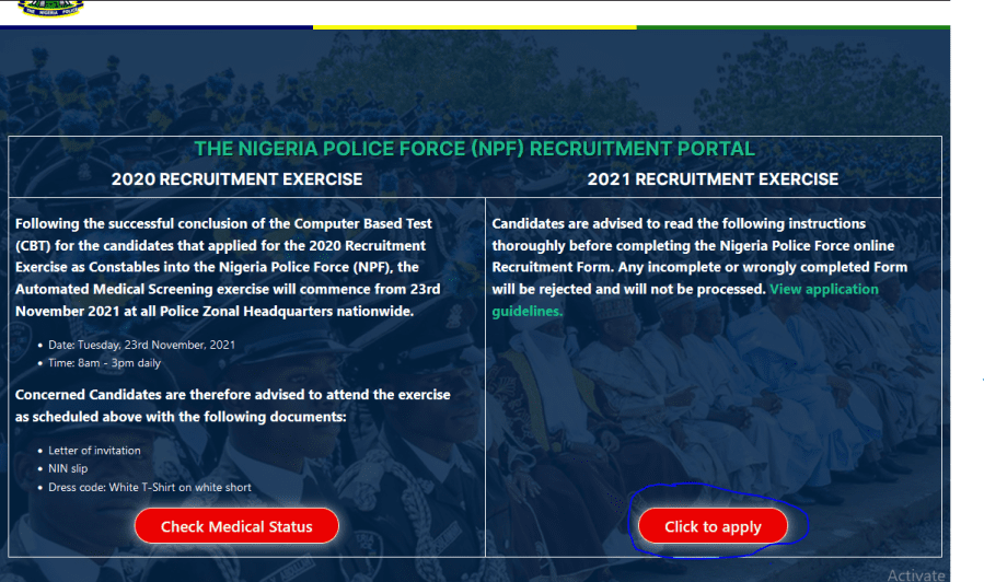 Nigeria Police Force Recruitment