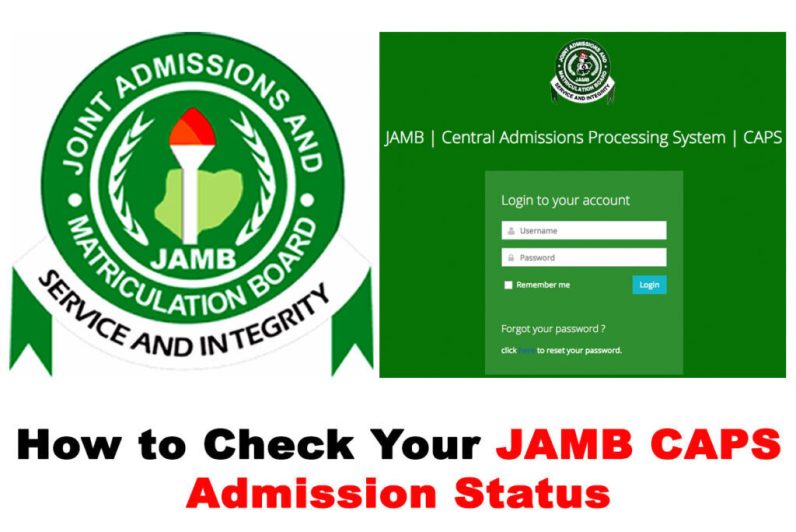 Jamb Caps Login Portal For Candidates 2024 Latest Update