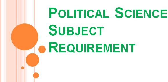 Subject Combination For Political Science Archives ~ Flexyinfo