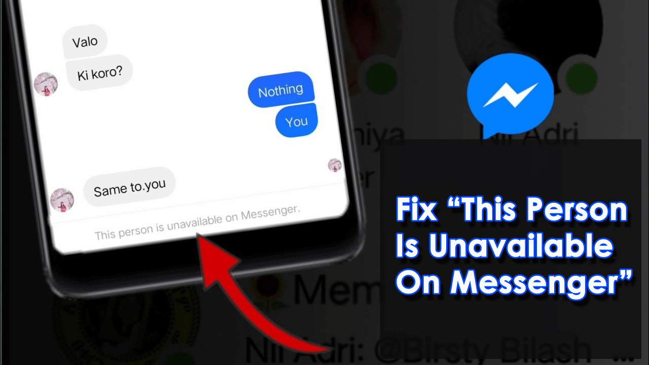 This Person Is Unavailable On Messenger Check How To Fix