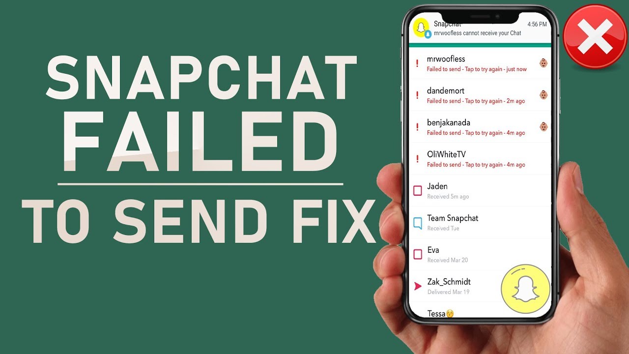 Snapchat Failed to Send