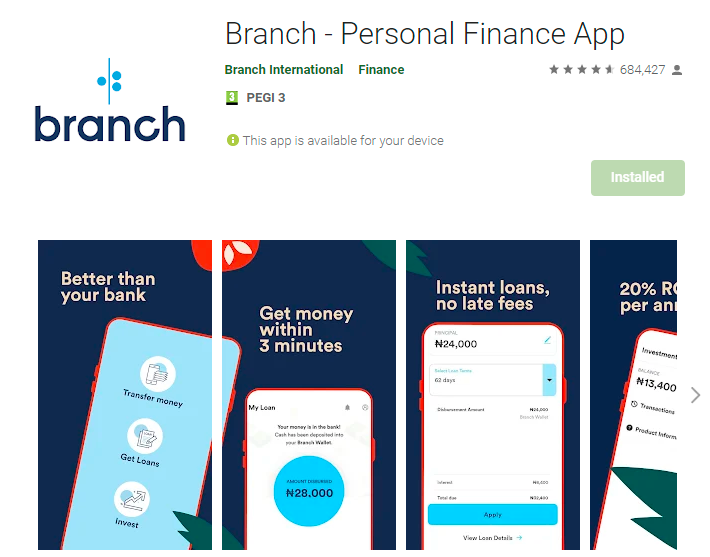 Branch Best Loan App in Nigeria