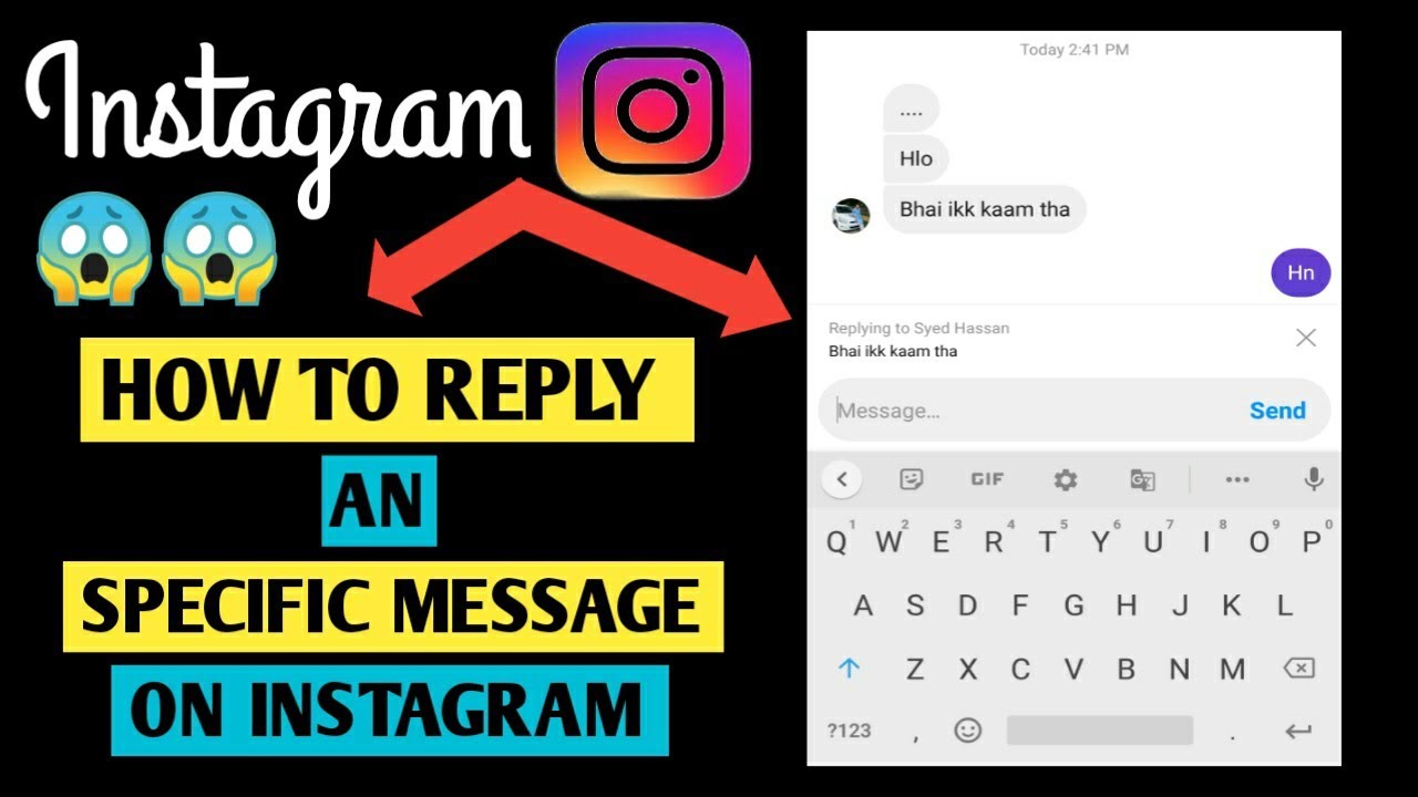 How To Reply To A Message On Instagram