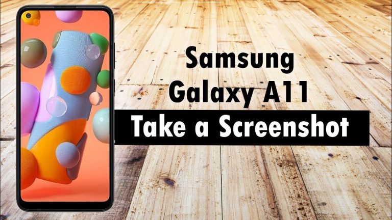 How to Screenshot on Samsung A11